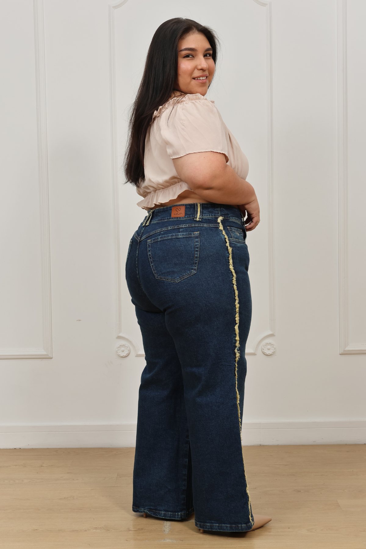 Jeans Wide Leg Karol Azul Vintage