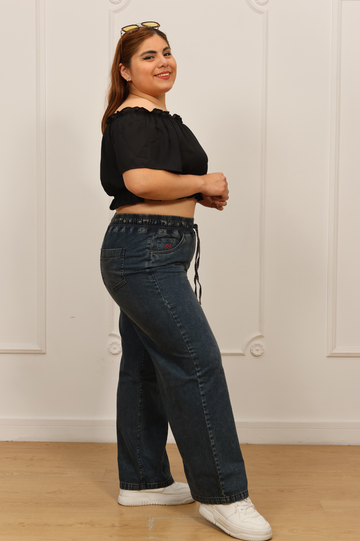 Jeans Wide Leg Kimberly Azul Vintage