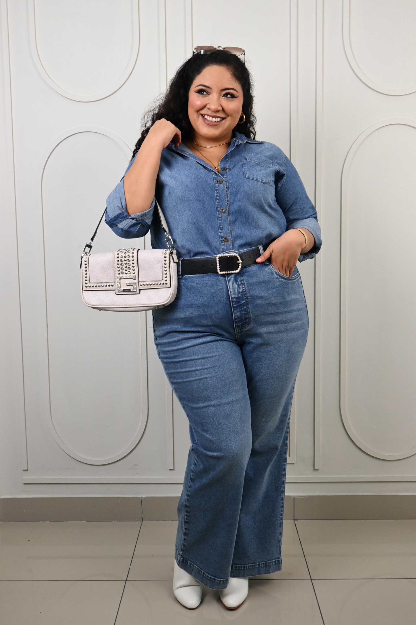Jeans Wide Leg Bella - Cenizo