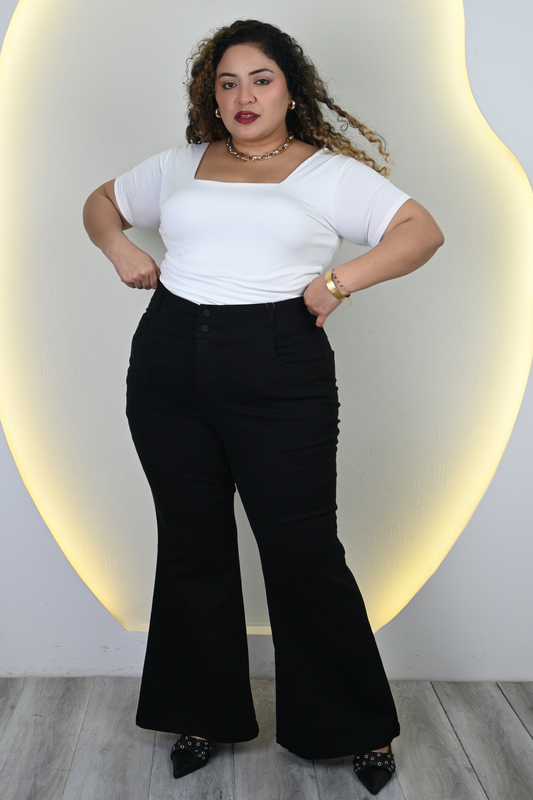 Jeans Flare Liz - Negro