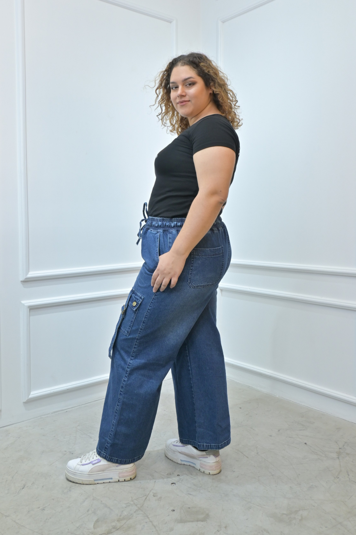 Jeans Wide Leg Gala Azul