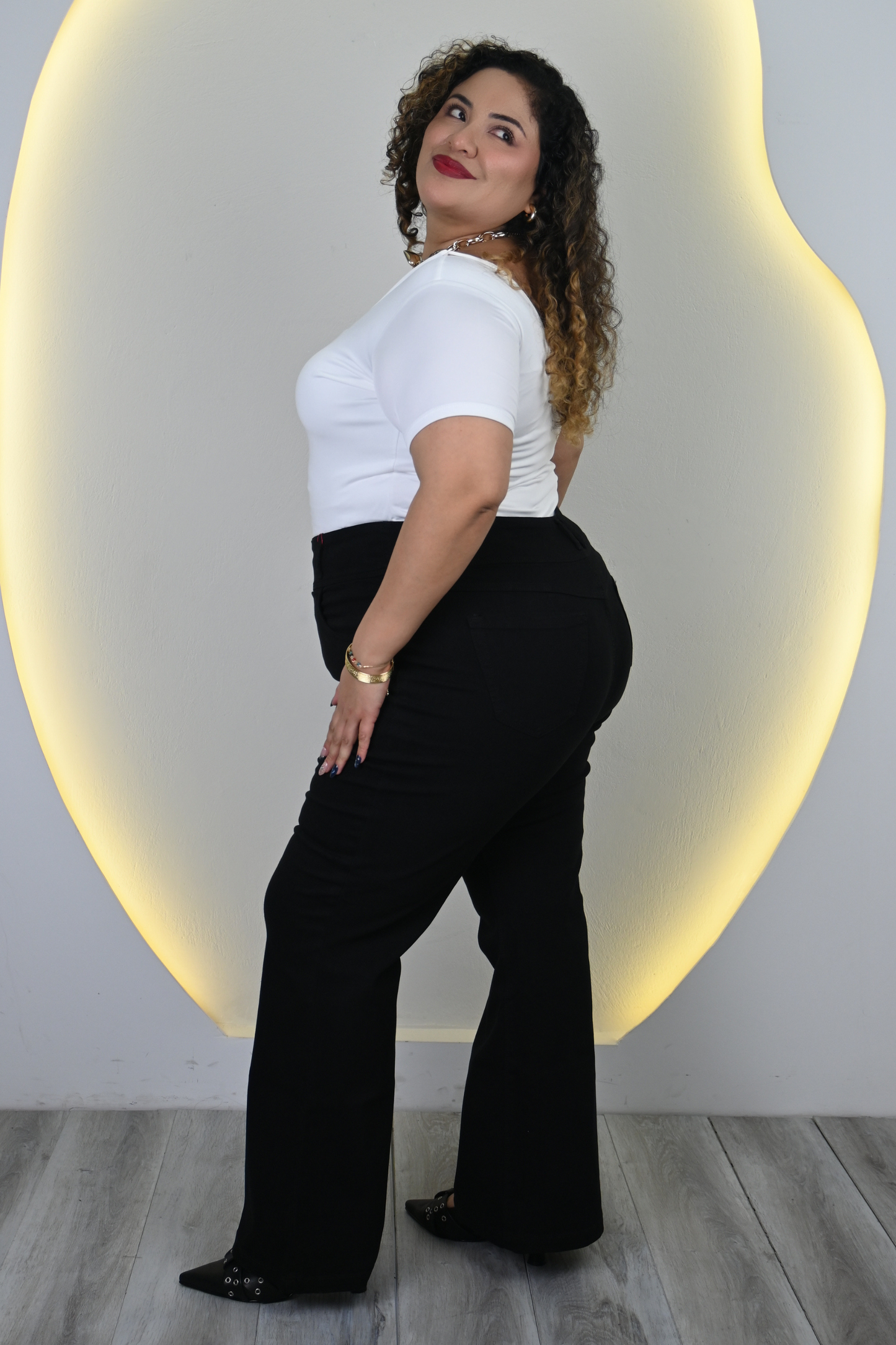 Jeans Flare Liz - Negro