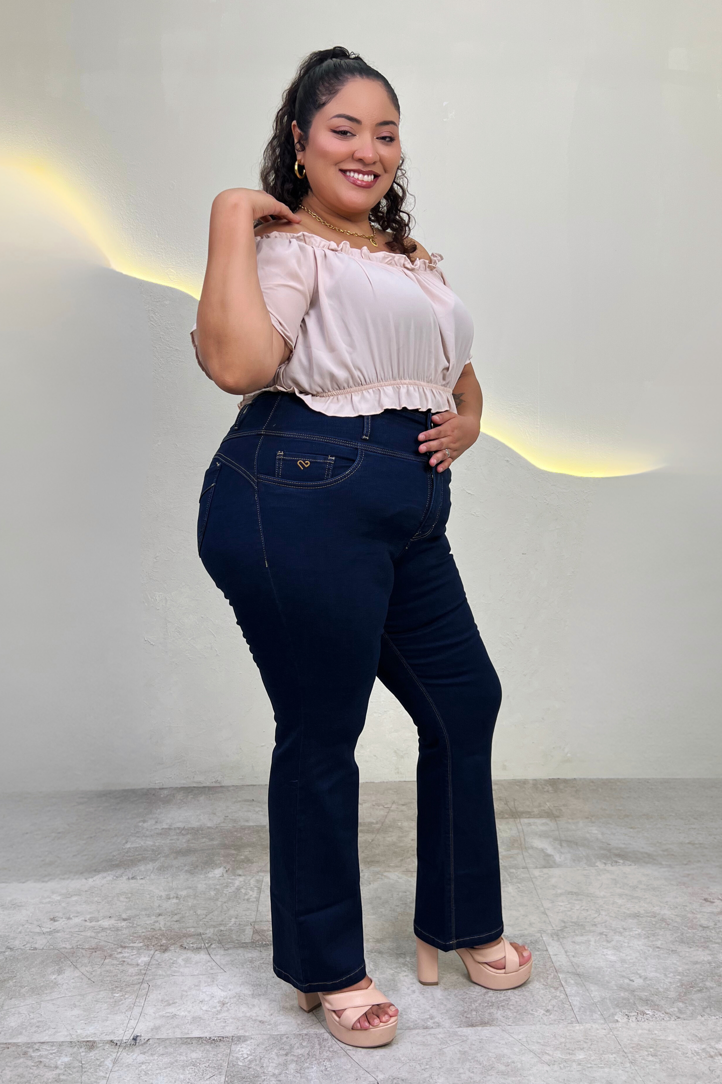 Jeans Corte Recto Anel - Night Blue