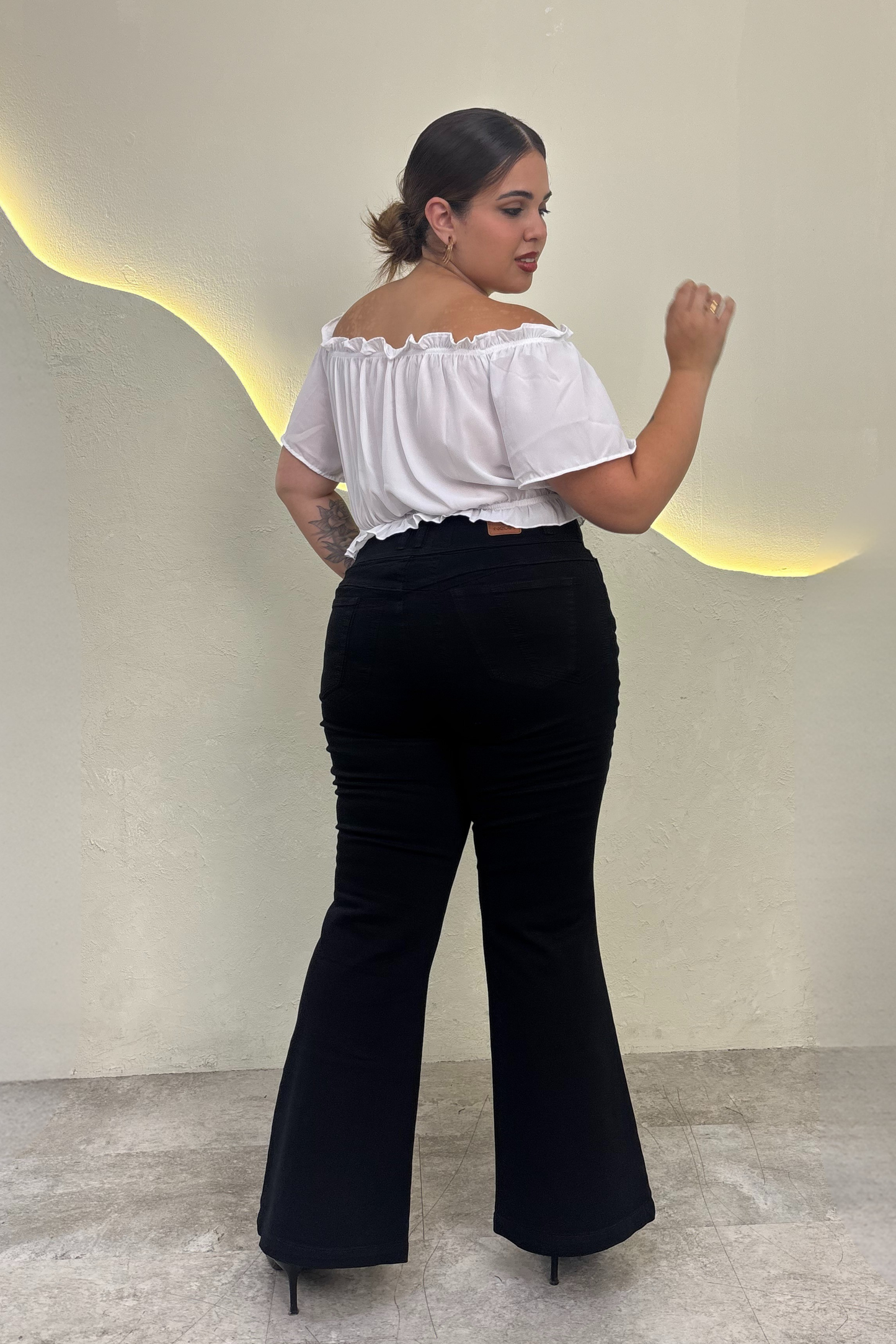 Jeans Flare Liz - Negro