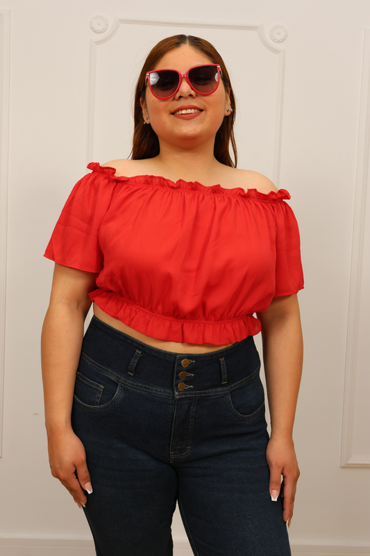 Blusa Rubí Rojo