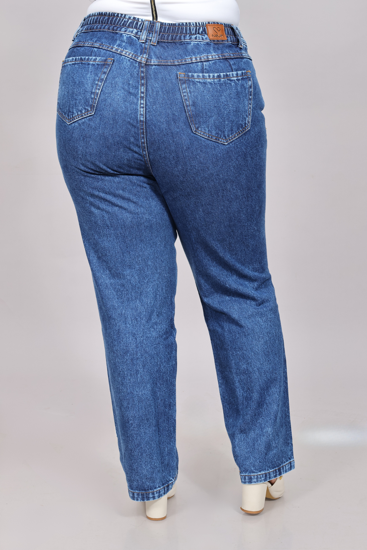 Jeans Corte Recto Elifh Azul