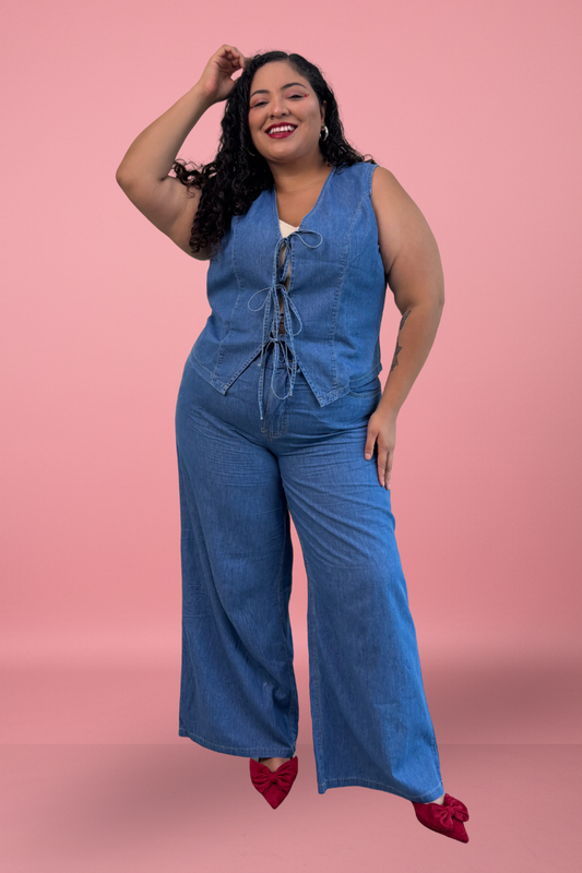 Wide Leg Brisa Celeste