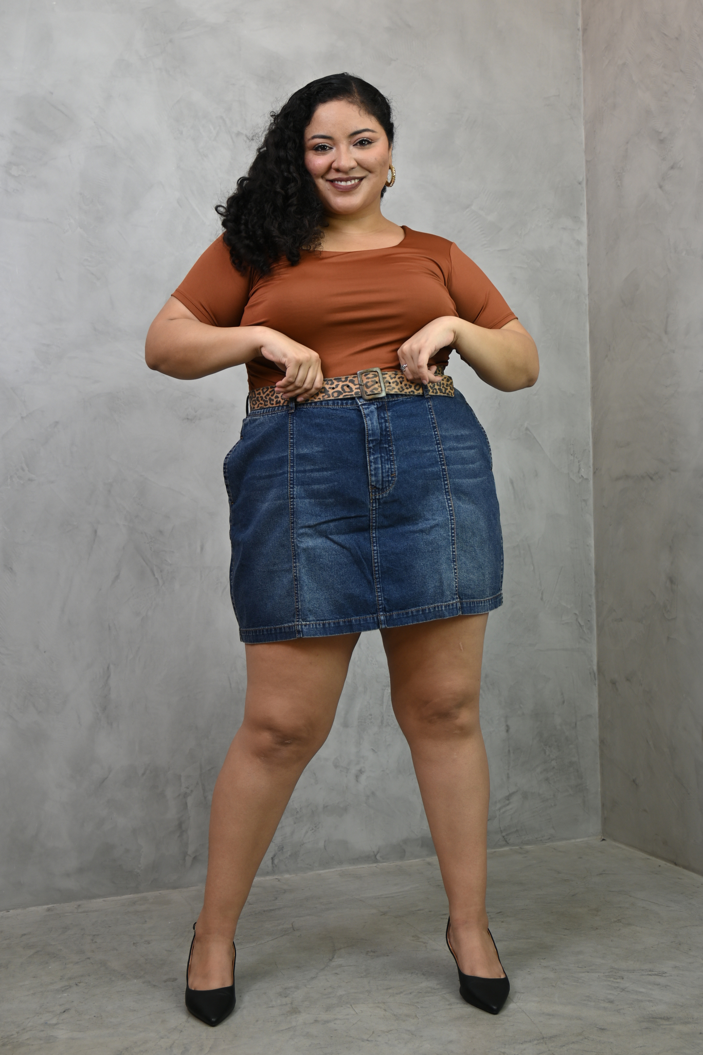 Falda Denim Antonia Azul
