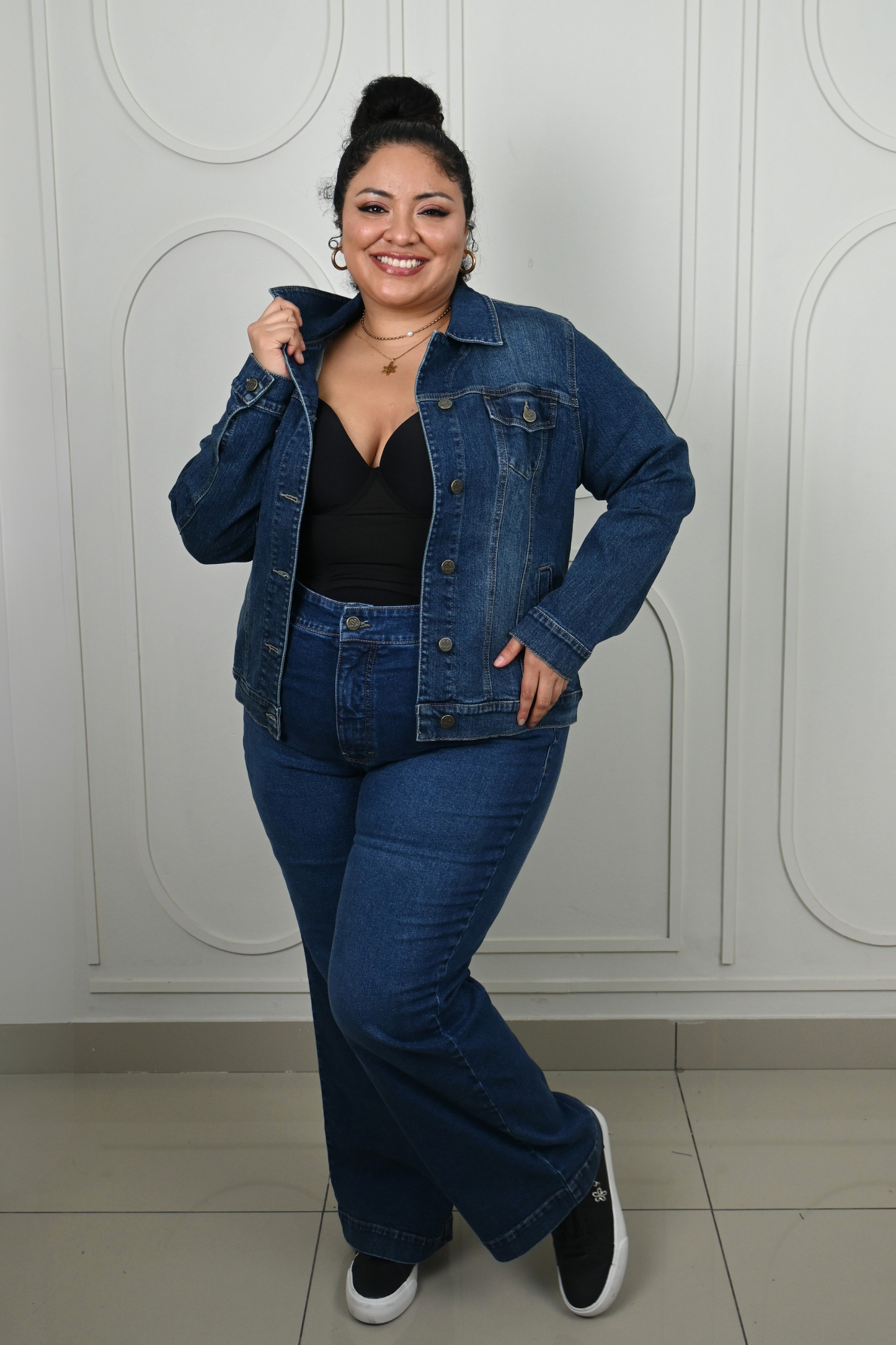 Jeans Wide Leg Bella - Azul Cristal
