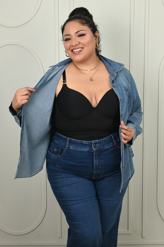 Blusa Lidia - Celeste Cenizo
