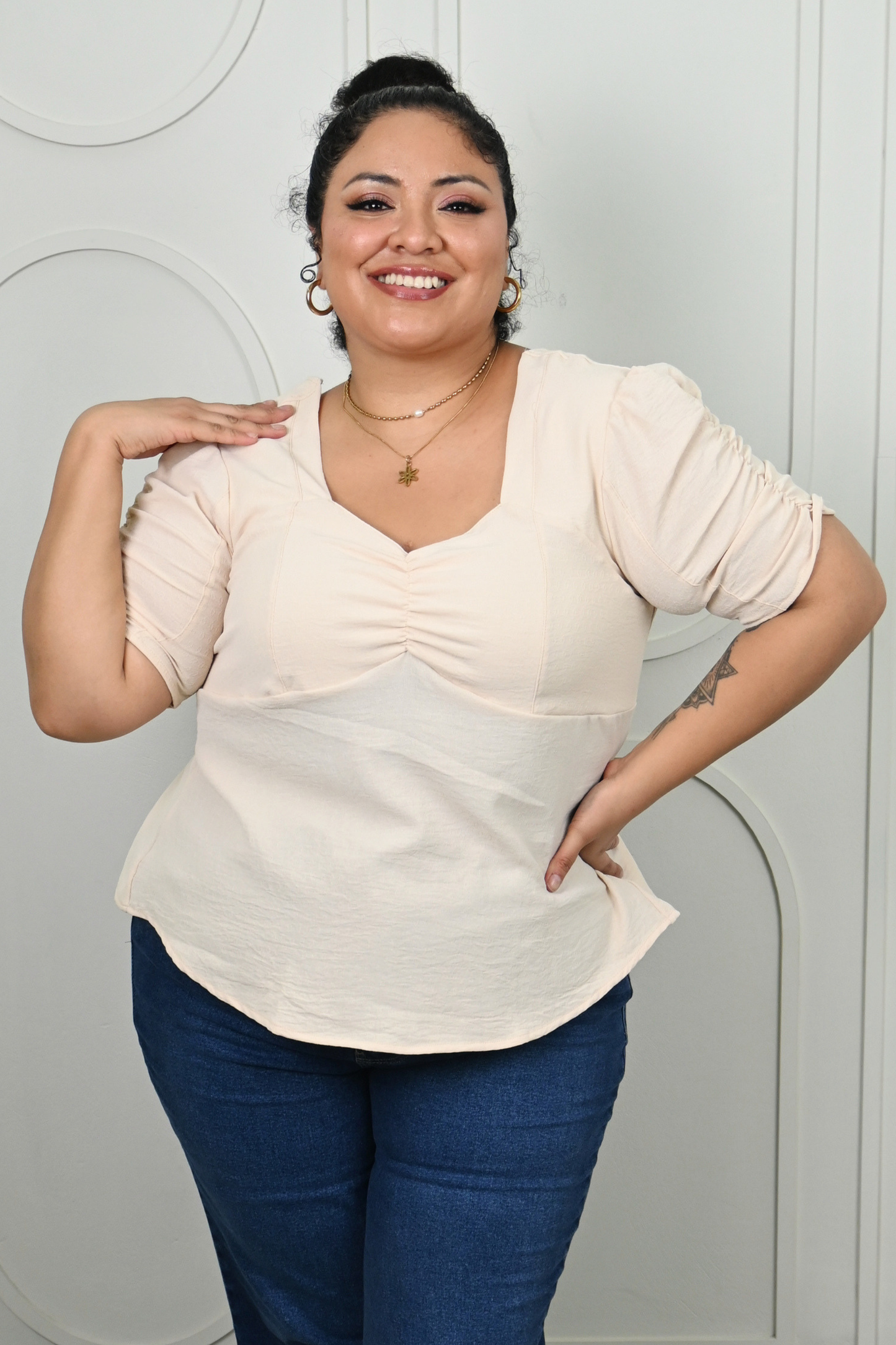 Blusa Lili  Beige