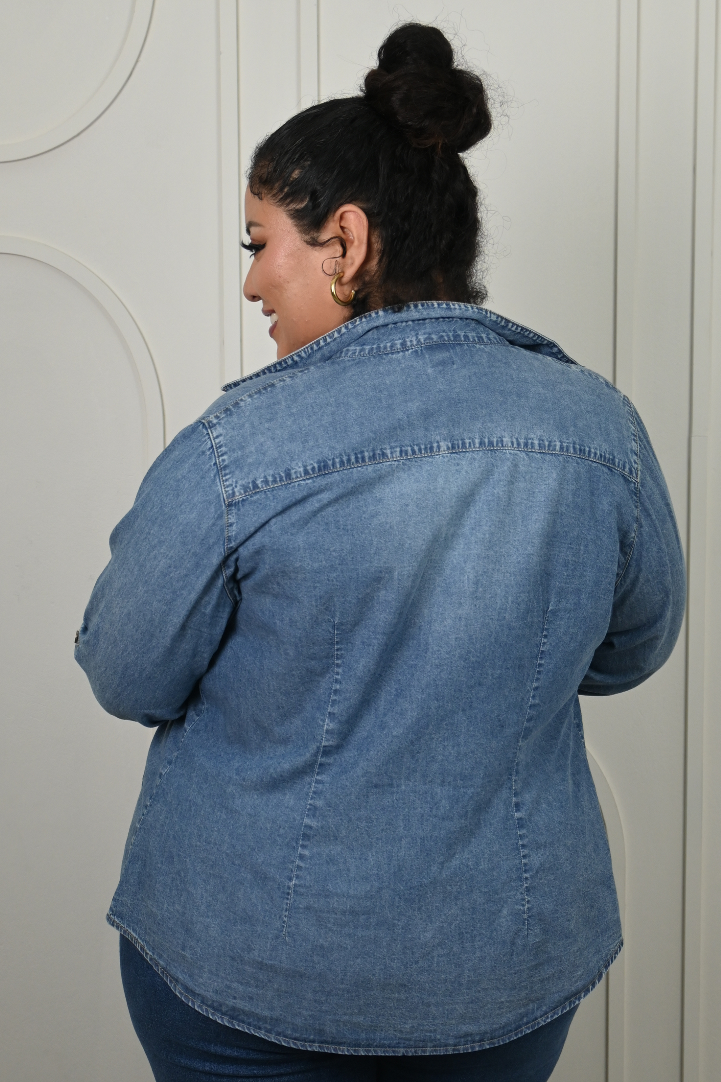 Blusa Lidia - Celeste Cenizo