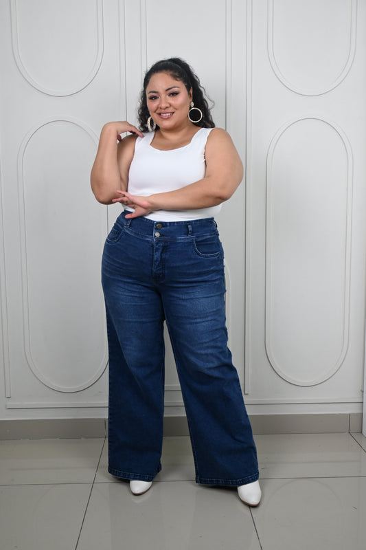 WIDE LEG ALISSON AZUL CRISTAL